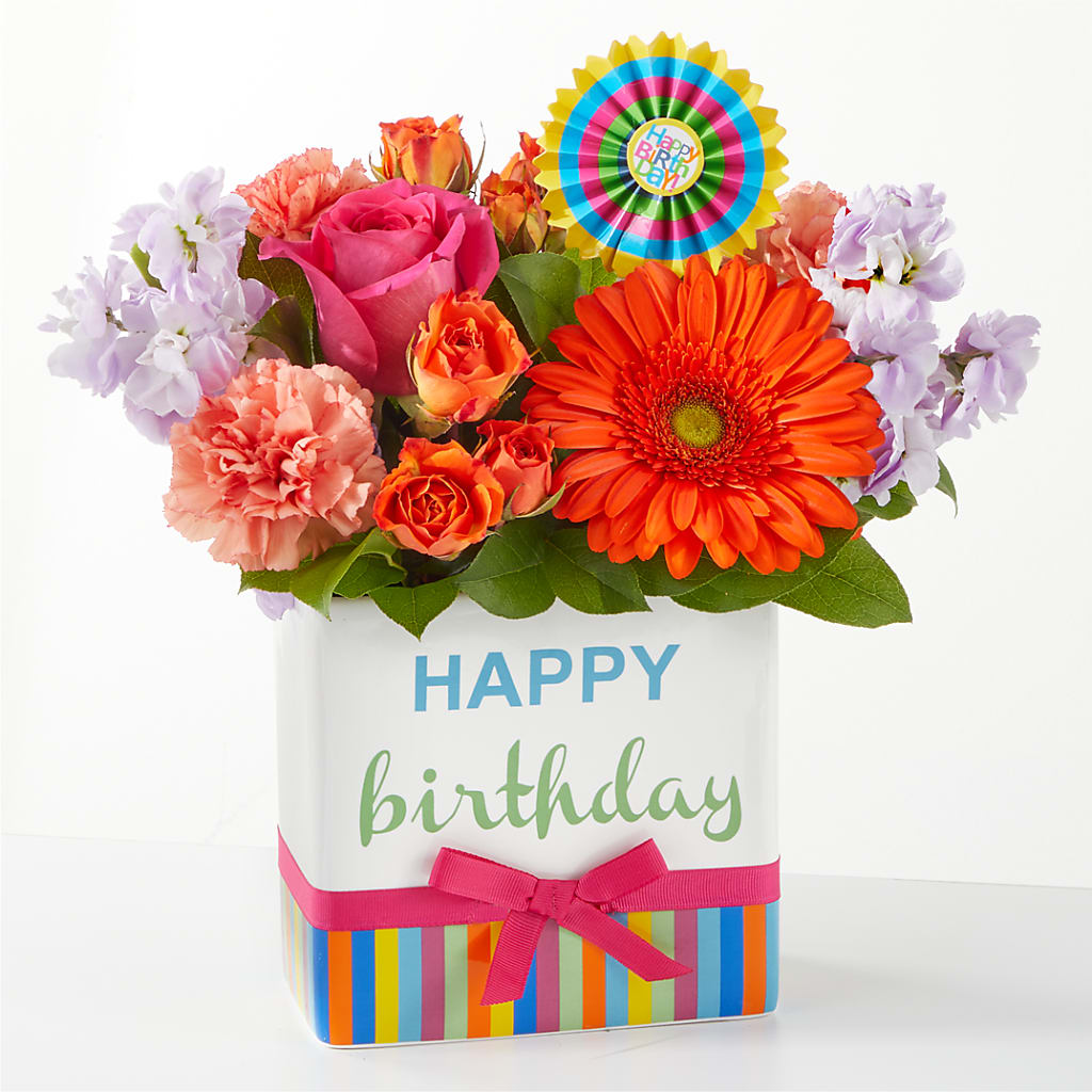 Birthday Surprise Bouquet – SKIPS FLORIST & GIFTS, Toms River NJ