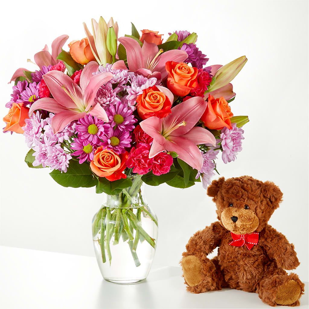 One and Only Bouquet and Bear Bundle – SKIPS FLORIST & GIFTS, Toms River NJ