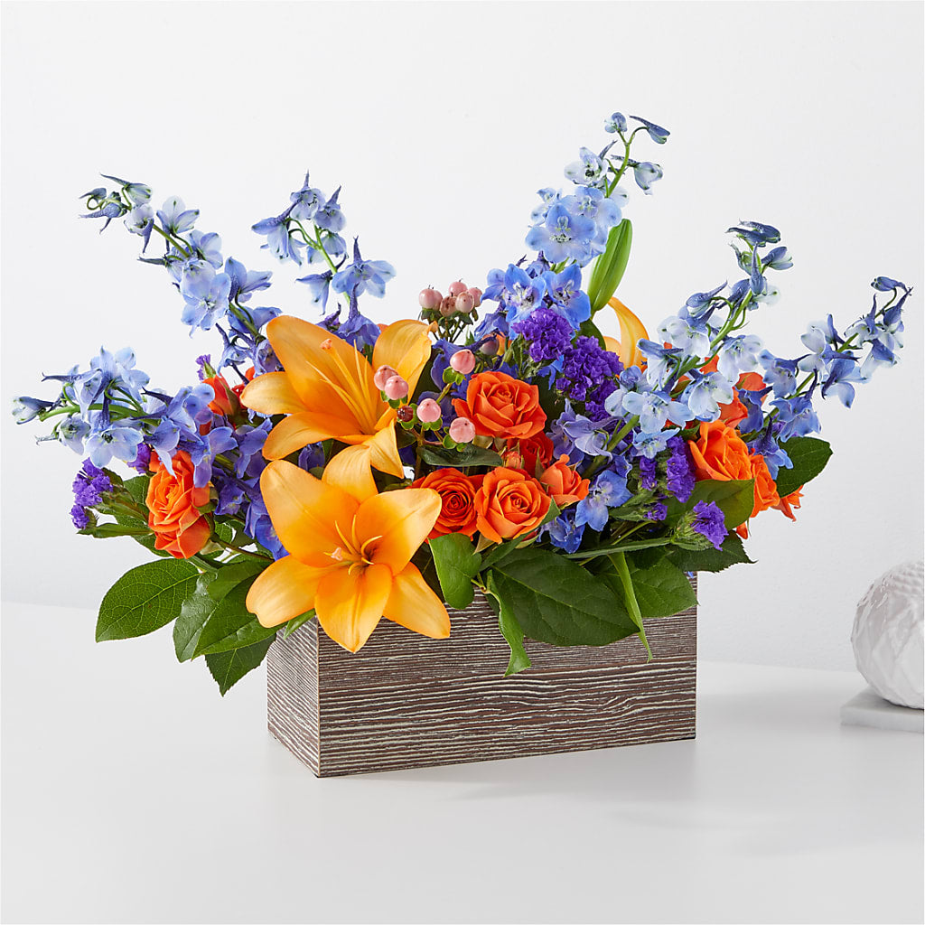 Radiant Citrus Box Bouquet – SKIPS FLORIST & GIFTS, Toms River NJ