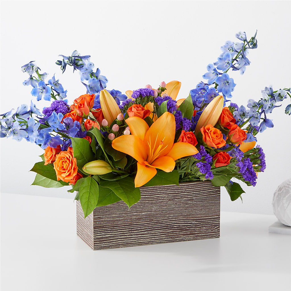 Radiant Citrus Box Bouquet – SKIPS FLORIST & GIFTS, Toms River NJ