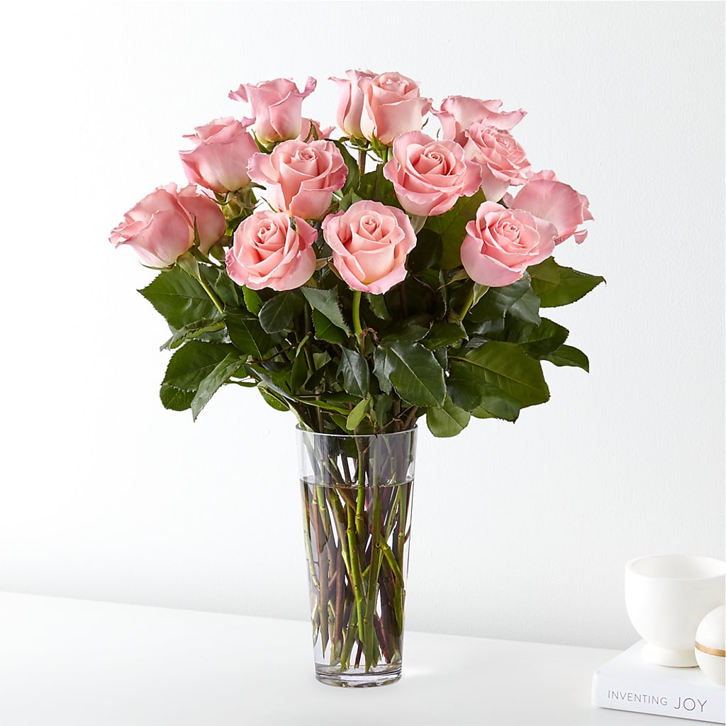 Long Stem Pink Rose Bouquet – SKIPS FLORIST & GIFTS, Toms River NJ