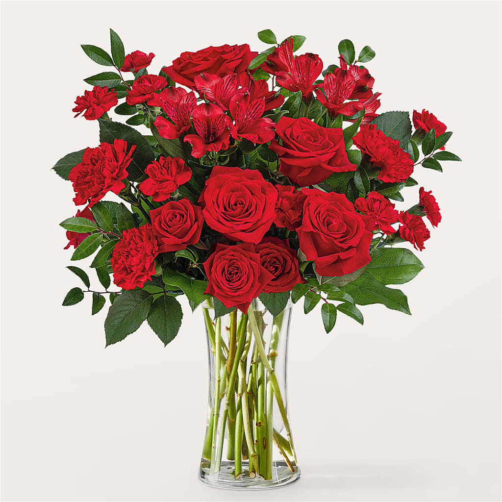 Brilliant Ruby Bouquet – SKIPS FLORIST & GIFTS, Toms River NJ