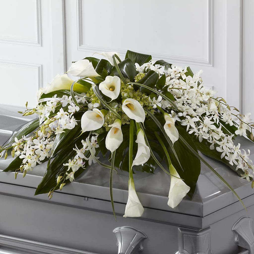 Angel Wings Casket Spray – SKIPS FLORIST & GIFTS, Toms River NJ