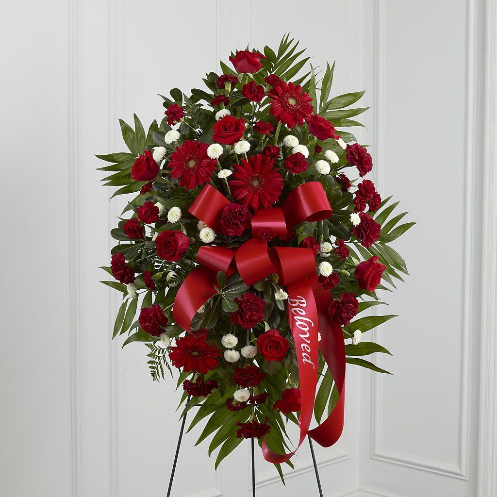 Treasured Memories Standing Spray – SKIPS FLORIST & GIFTS, Toms River NJ