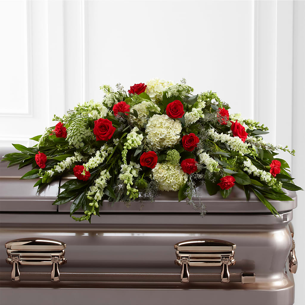 Sincerity Casket Spray – SKIPS FLORIST & GIFTS, Toms River NJ