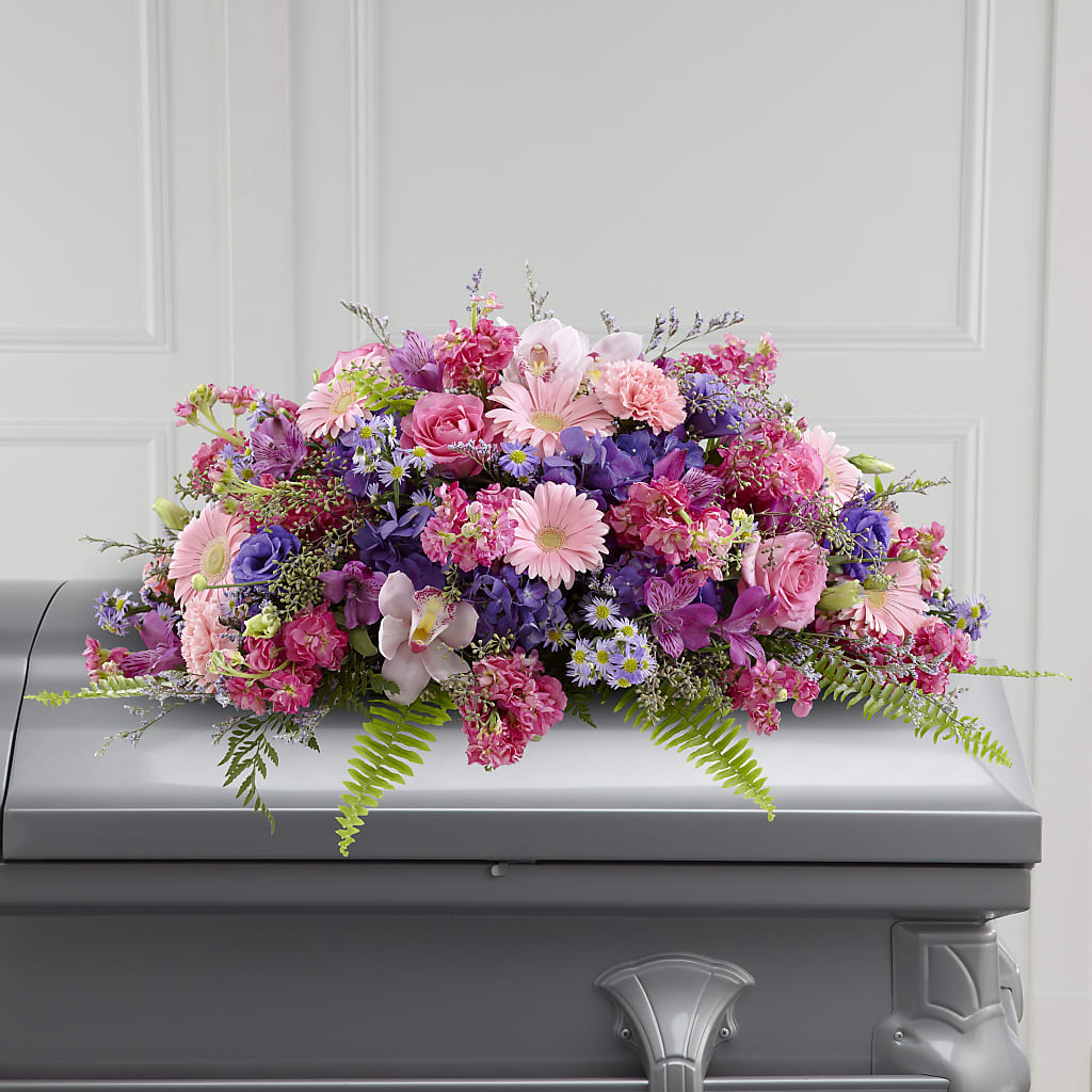 Glorious Garden Casket Spray – SKIPS FLORIST & GIFTS, Toms River NJ