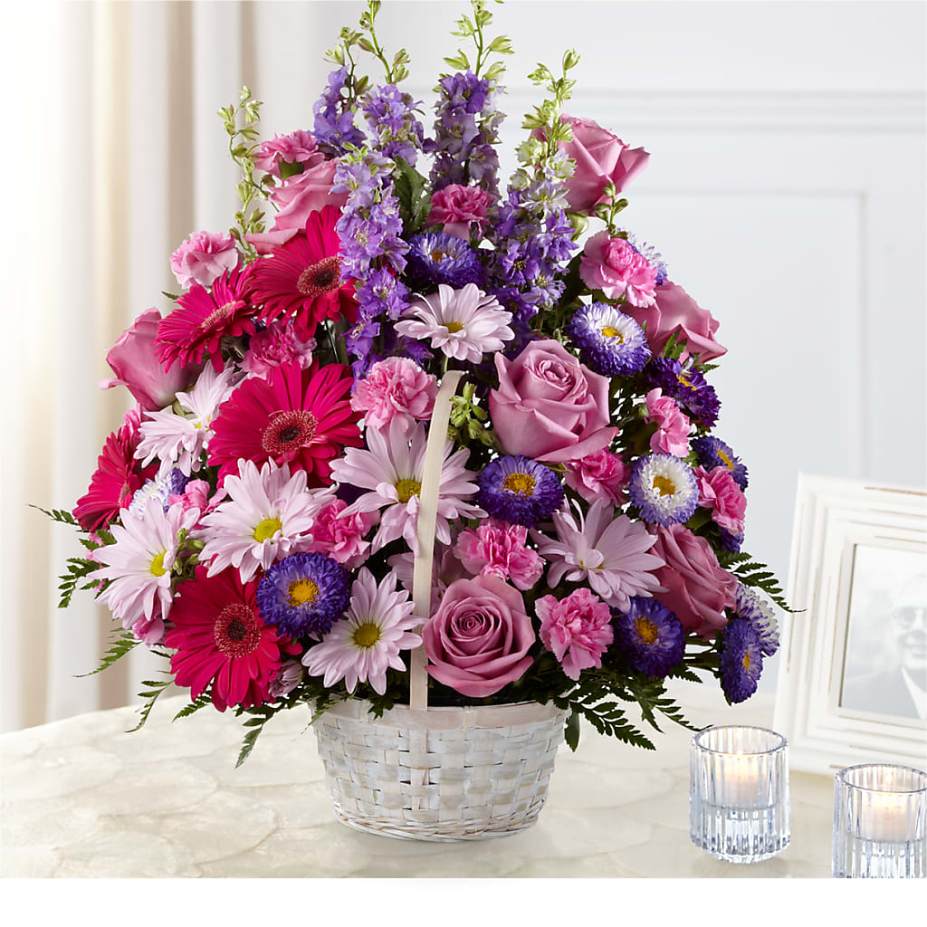 Pastel Peace Basket – SKIPS FLORIST & GIFTS, Toms River NJ