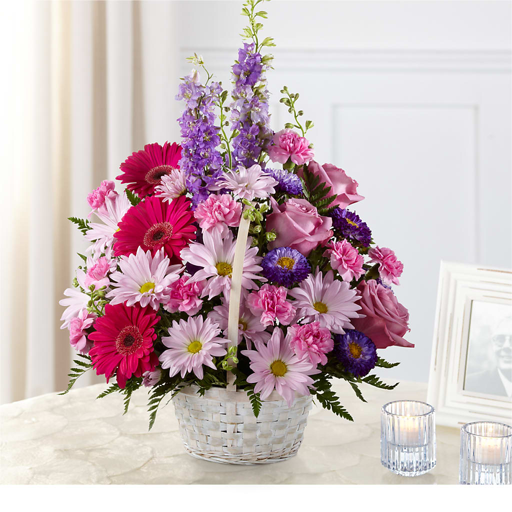 Pastel Peace Basket – SKIPS FLORIST & GIFTS, Toms River NJ