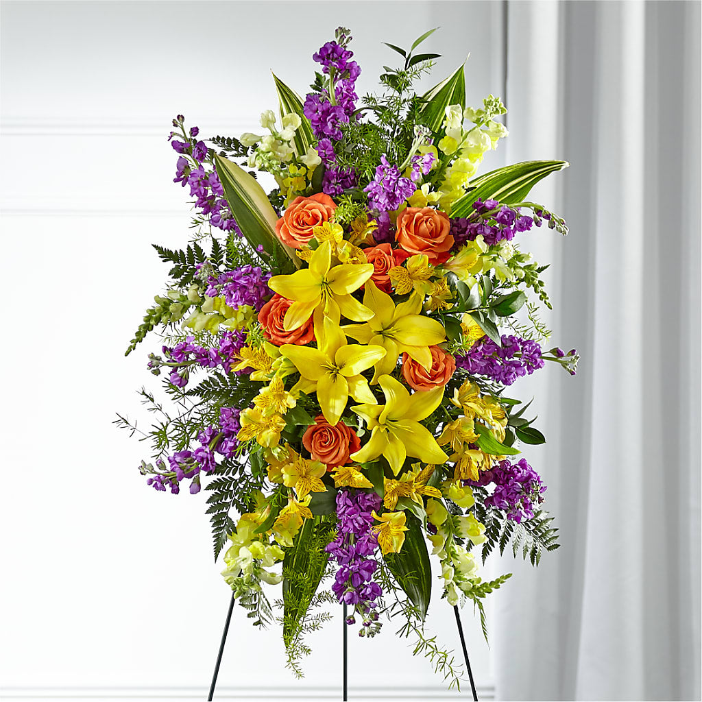 Thoughtful Prayers Standing Spray – SKIPS FLORIST & GIFTS, Toms River NJ