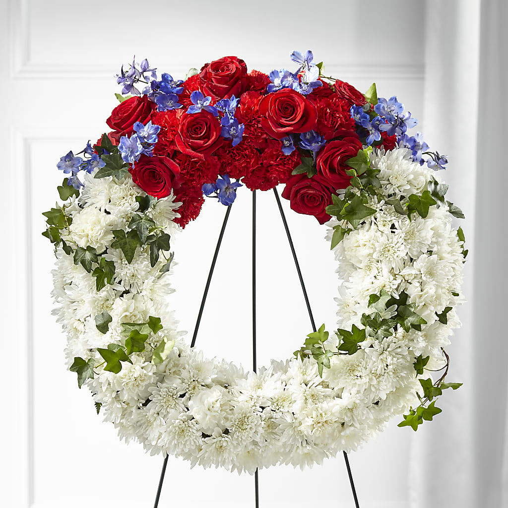 Patriotic Passion Wreath – SKIPS FLORIST & GIFTS, Toms River NJ