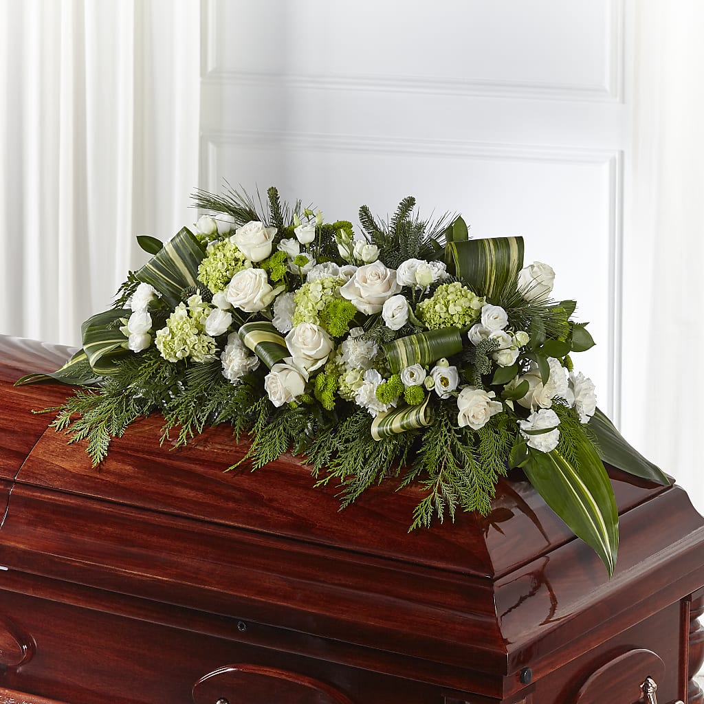 Hopeful Gesture Casket Spray – SKIPS FLORIST & GIFTS, Toms River NJ