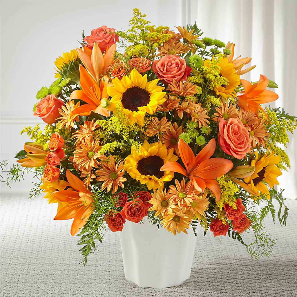 Harvest Thoughts Floor Basket – SKIPS FLORIST & GIFTS, Toms River NJ