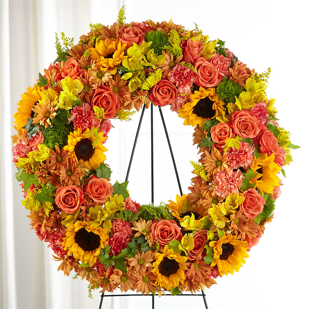 Autumnal Memories Wreath (Standard) – SKIPS FLORIST & GIFTS, Toms River NJ