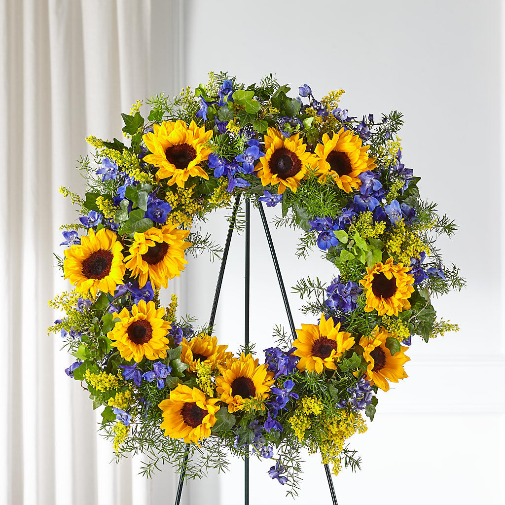 Bright Rays Wreath – SKIPS FLORIST & GIFTS, Toms River NJ
