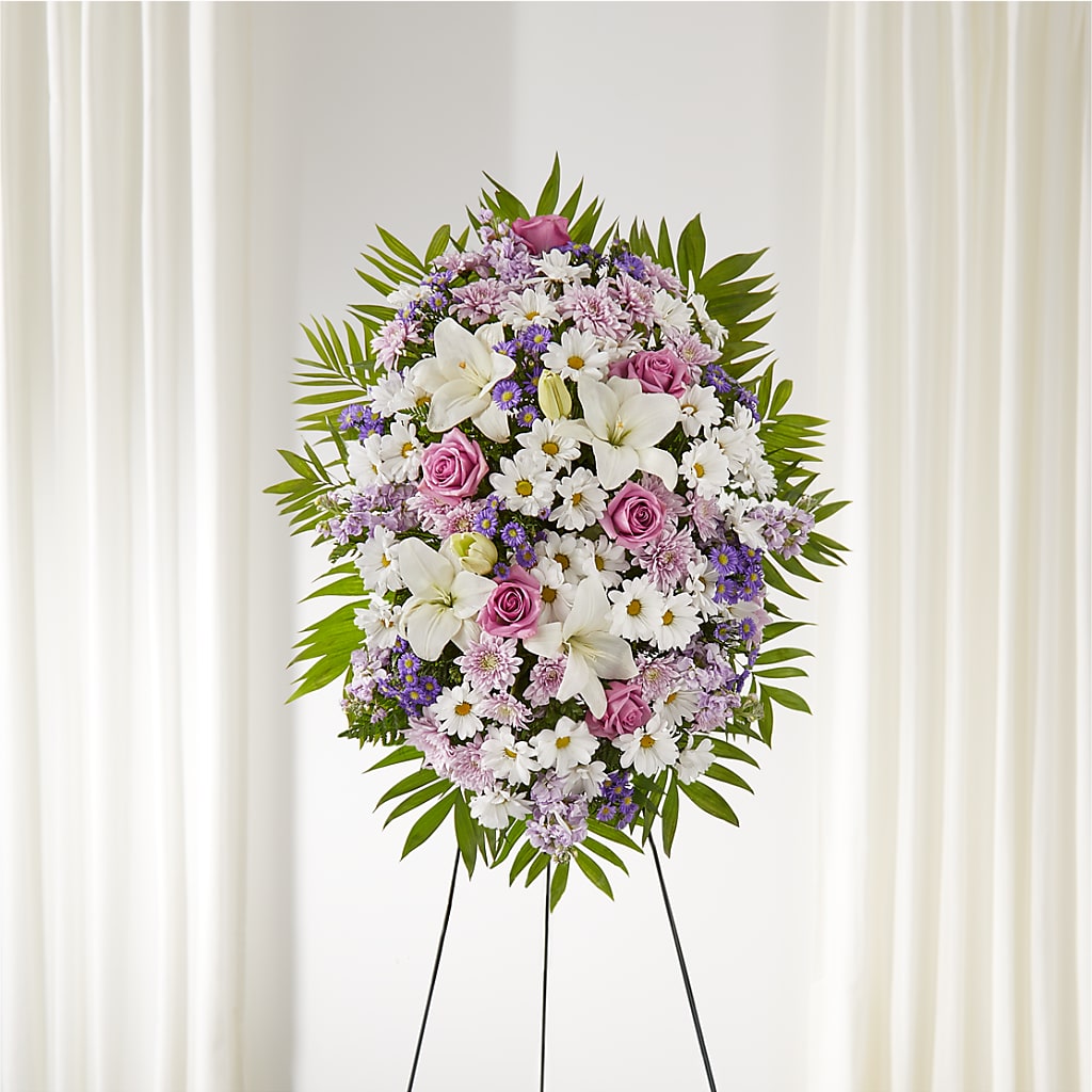 Surrounded by Love Standing Spray – SKIPS FLORIST & GIFTS, Toms River NJ