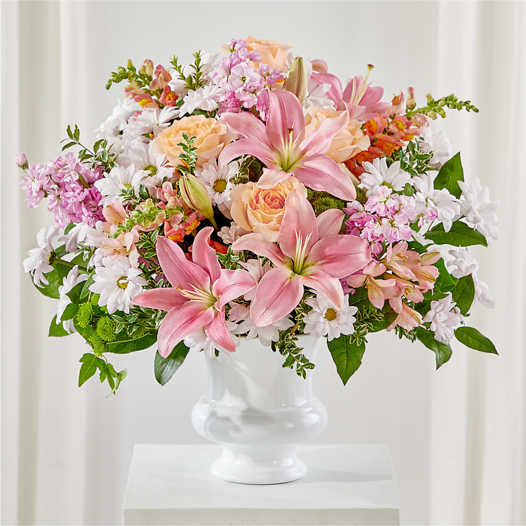 Heartfelt Gesture Urn Arrangement – SKIPS FLORIST & GIFTS, Toms River NJ