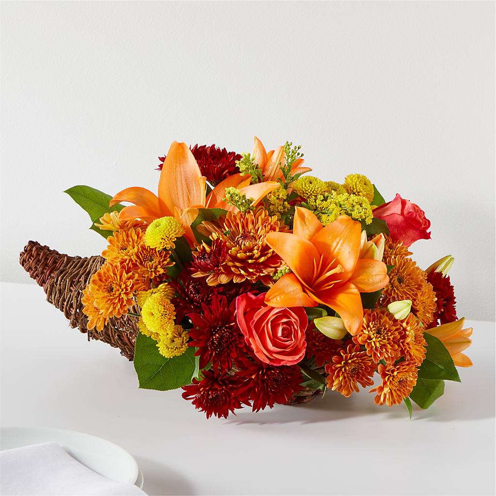 Bouquet of Blessings Cornucopia – SKIPS FLORIST & GIFTS, Toms River NJ