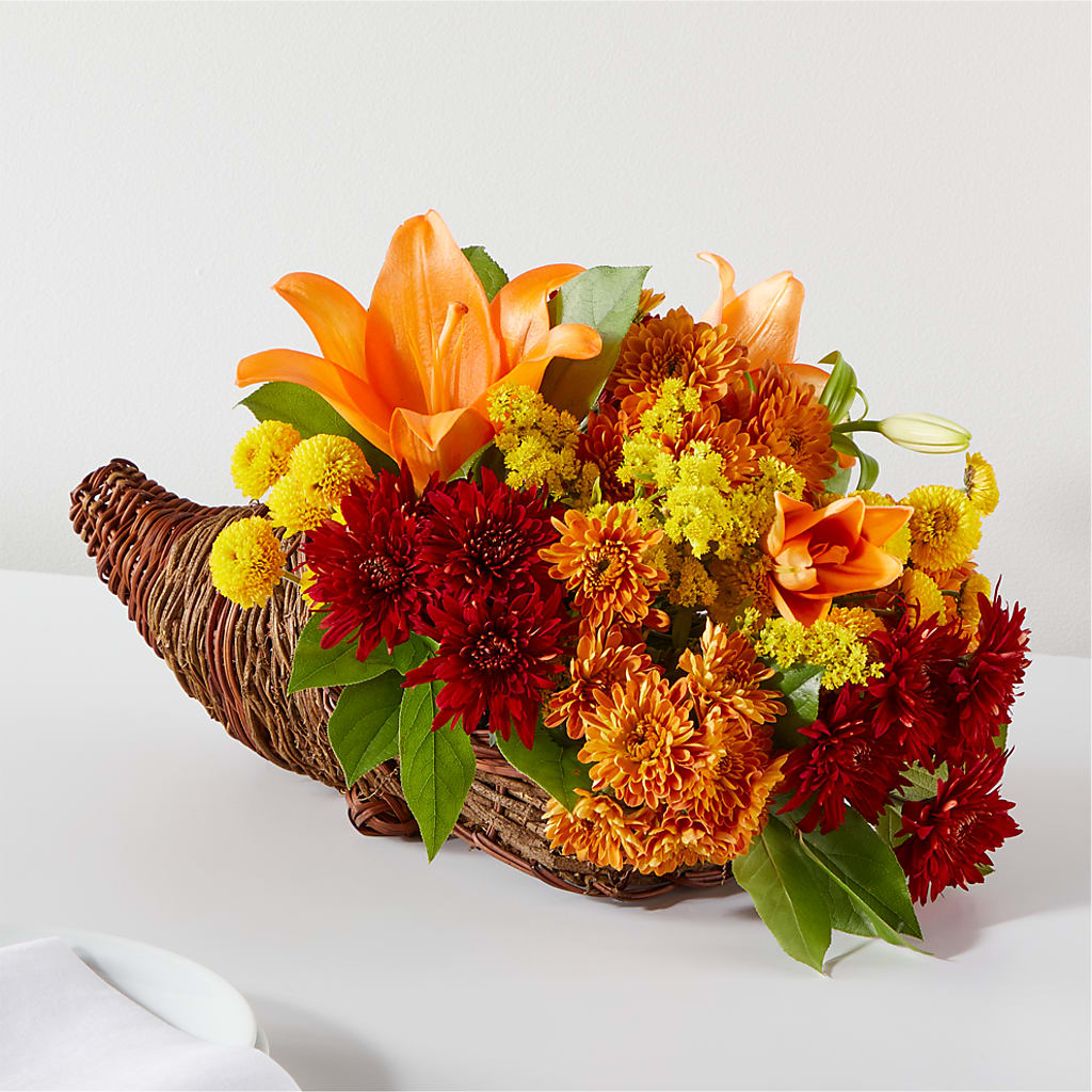Bouquet of Blessings Cornucopia – SKIPS FLORIST & GIFTS, Toms River NJ