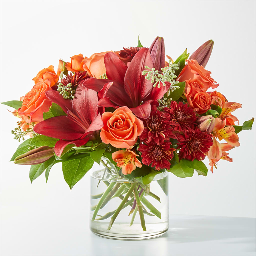 Crimson Leaves Bouquet – SKIPS FLORIST & GIFTS, Toms River NJ