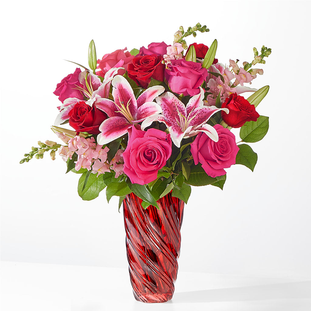 Always You Bouquet with Luxe Swirl Vase – SKIPS FLORIST & GIFTS, Toms River NJ