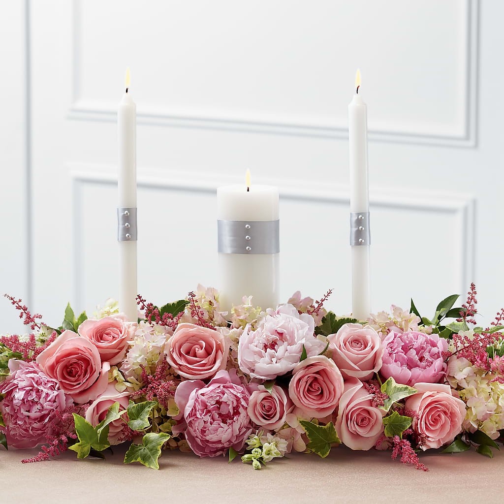 Worldwide Romance Unity Candle Arrangement – SKIPS FLORIST & GIFTS, Toms River NJ