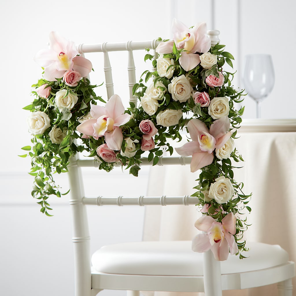 Orchid Rose Chair Décor – SKIPS FLORIST & GIFTS, Toms River NJ