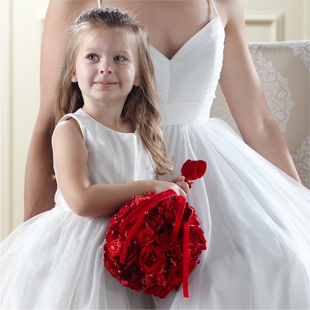 Pure at Heart Flower Girl Arrangement – SKIPS FLORIST & GIFTS, Toms River NJ
