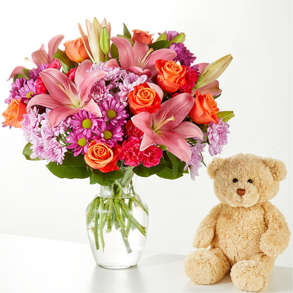 One and Only Bouquet and Bear Bundle – SKIPS FLORIST & GIFTS, Toms River NJ