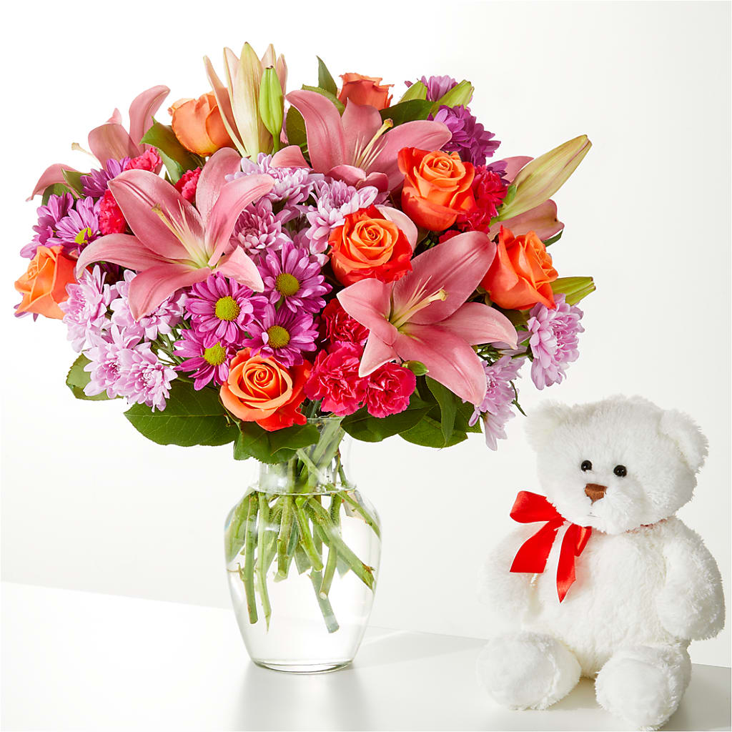 One and Only Bouquet and Bear Bundle – SKIPS FLORIST & GIFTS, Toms River NJ