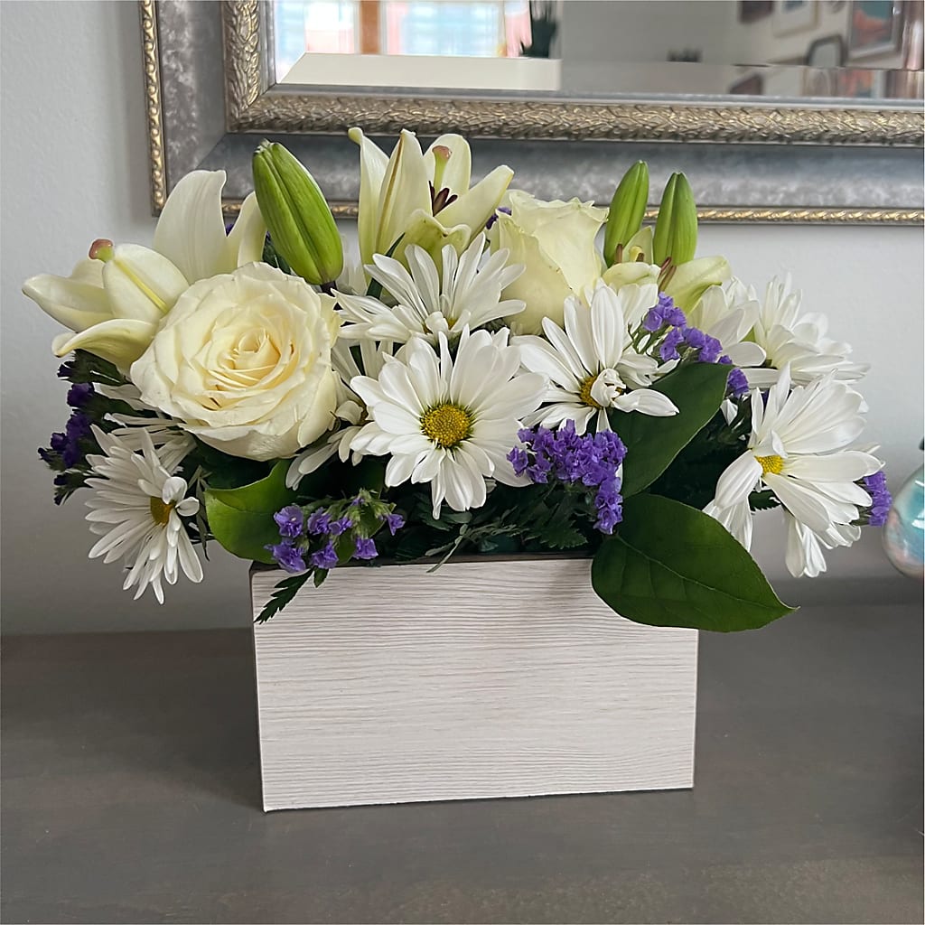 Beyond Blue Box Bouquet – SKIPS FLORIST & GIFTS, Toms River NJ