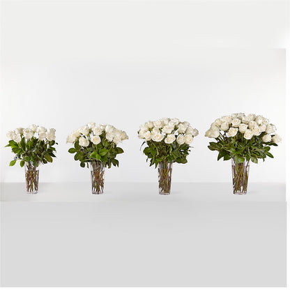 Long Stem White Rose Bouquet – SKIPS FLORIST & GIFTS, Toms River NJ