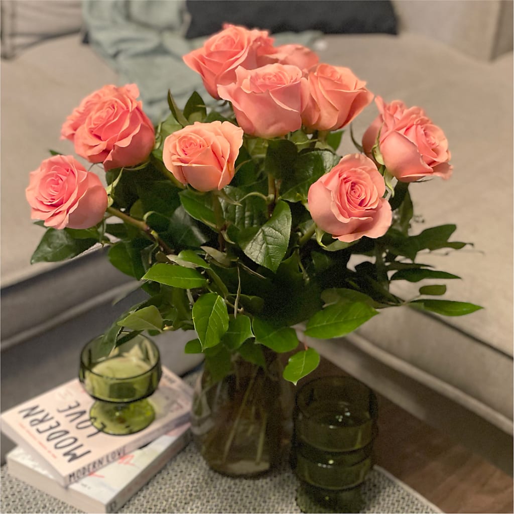 Long Stem Pink Rose Bouquet – SKIPS FLORIST & GIFTS, Toms River NJ