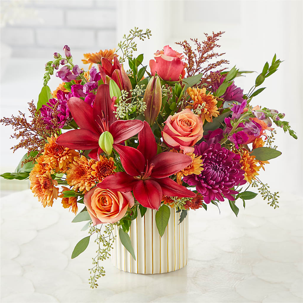 Burgundy Landscape Bouquet – SKIPS FLORIST & GIFTS, Toms River NJ