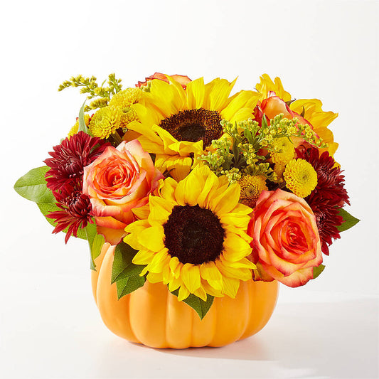 Golden Gourd Pumpkin Bouquet – SKIPS FLORIST & GIFTS, Toms River NJ