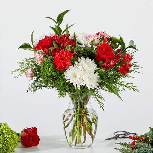 Merry Moment Bouquet – A Florist Original – SKIPS FLORIST & GIFTS, Toms River NJ