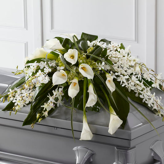 Angel Wings Casket Spray