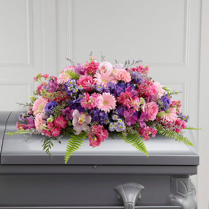 Glorious Garden Casket Spray – SKIPS FLORIST & GIFTS, Toms River NJ