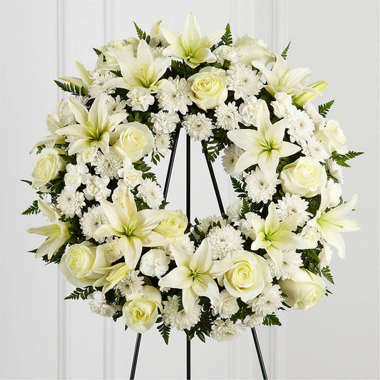 Treasured Tribute Wreath – SKIPS FLORIST & GIFTS, Toms River NJ