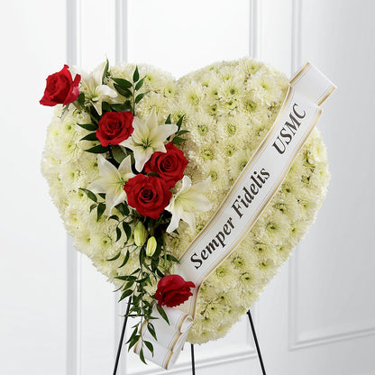 Heartfelt Hero Standing Heart – SKIPS FLORIST & GIFTS, Toms River NJ