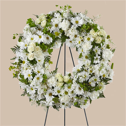 Faithful Wishes Wreath – SKIPS FLORIST & GIFTS, Toms River NJ