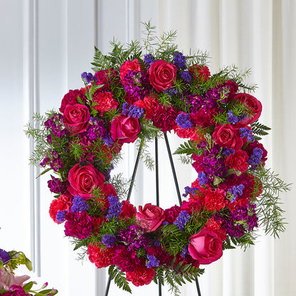 Calming Colors Wreath – SKIPS FLORIST & GIFTS, Toms River NJ