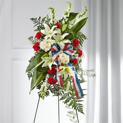 Stars of Life Standing Spray – SKIPS FLORIST & GIFTS, Toms River NJ