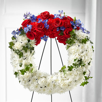 Patriotic Passion Wreath – SKIPS FLORIST & GIFTS, Toms River NJ