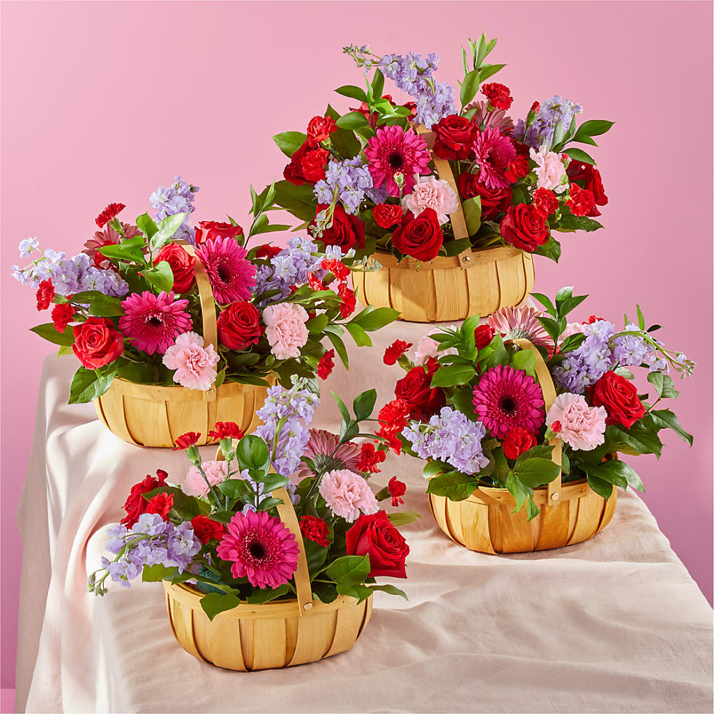 Pink Picnic Basket – SKIPS FLORIST & GIFTS, Toms River NJ