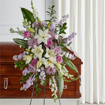 Grateful Hearts Standing Spray – SKIPS FLORIST & GIFTS, Toms River NJ